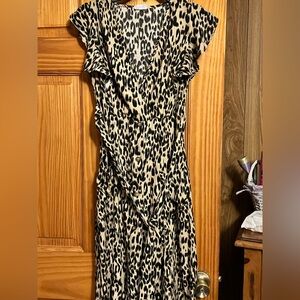 Sienna Sky Animal Print Midi Dress